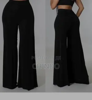 High Waist Palazzo Trousers