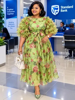 Elegant Floral Midi Dress