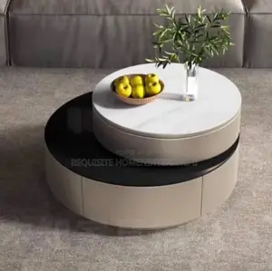 Modern 2 in 1 Rotating Round Center Table