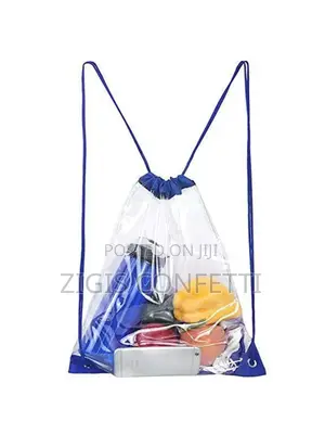 Clear Draw String Back Pack 2500 Each