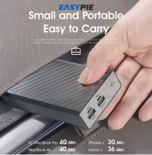 EASYPIE 20,000mAh Ultra-Slim Power Bank – Fast Charging, Dual USB
