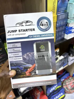 4 in 1 Jump Starter With Air Compressor Diesel