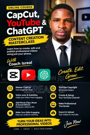 Turn Your Phone Into Cash: CapCut, YouTube & AI Content Masterclass