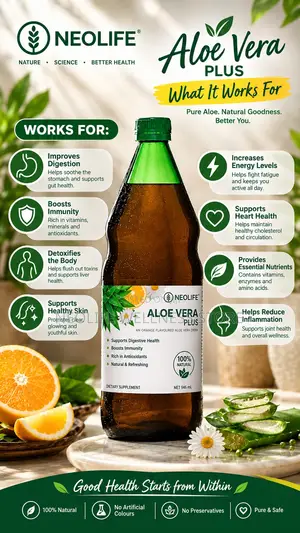 Aloe Vera Plus - For Digestive Tract, Immune System, Ulcer, Acidity