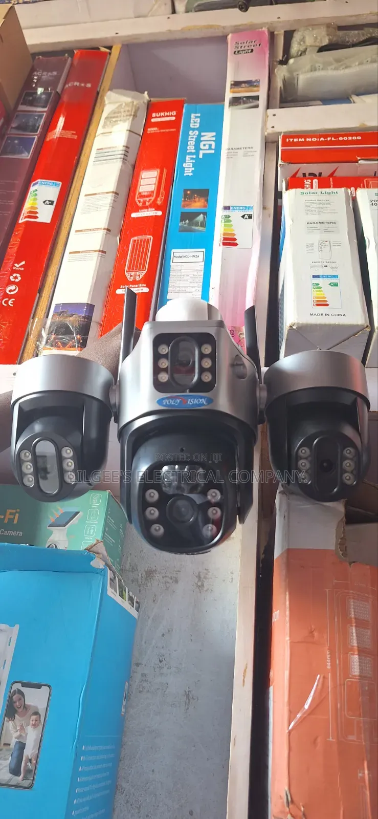 Vision Four Lens Solar CCTV Camera