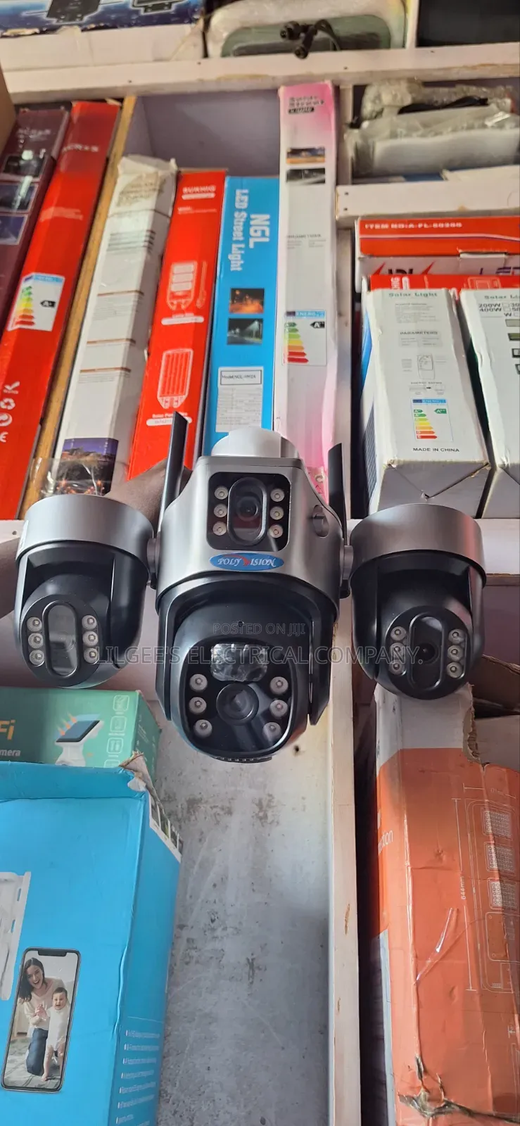 Vision Four Lens Solar CCTV Camera