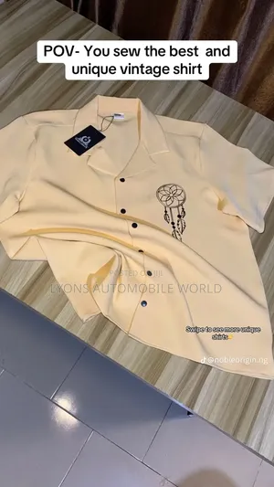 Vintage Shirt With Amazing Prints on It From the SBN