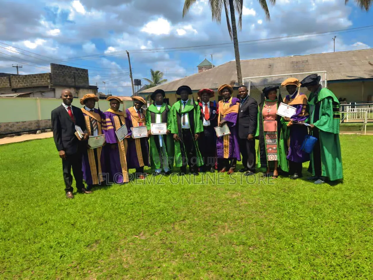 Green Doctoral Gowns Available for Rental