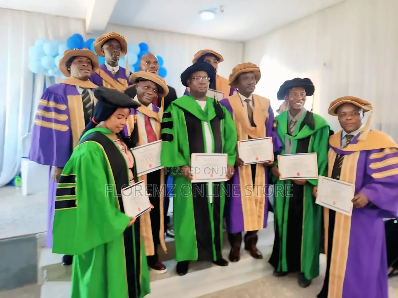 Green Doctoral Gowns Available for Rental