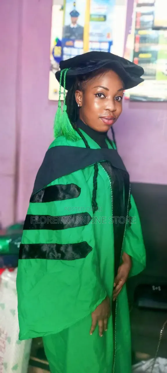 Green Doctoral Gowns Available for Rental