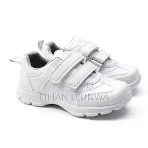 HIWAY White Velcro School Shoes - Sizes 38 & 40 - Premium Quality