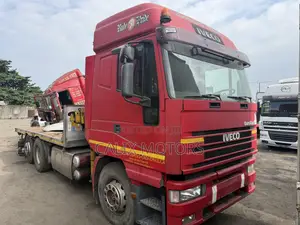 Iveco Eurostar 10 Tyres Hiab Truck With 7tonnes 2005 Red