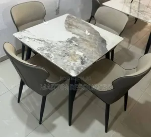 4 Seater Marble-Top Dining