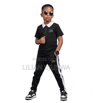 Boys 2-Piece Set 24 Design Polo and Joggers - 5-6 Years