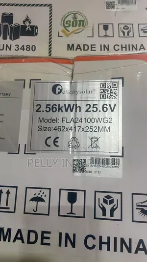 Felicity Solar Lithium Ion Battery 2.56kwh 24volts