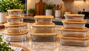 Food Glass Storage Bowl - Food Fresh Presevation Storage- Set 3/ Set 4