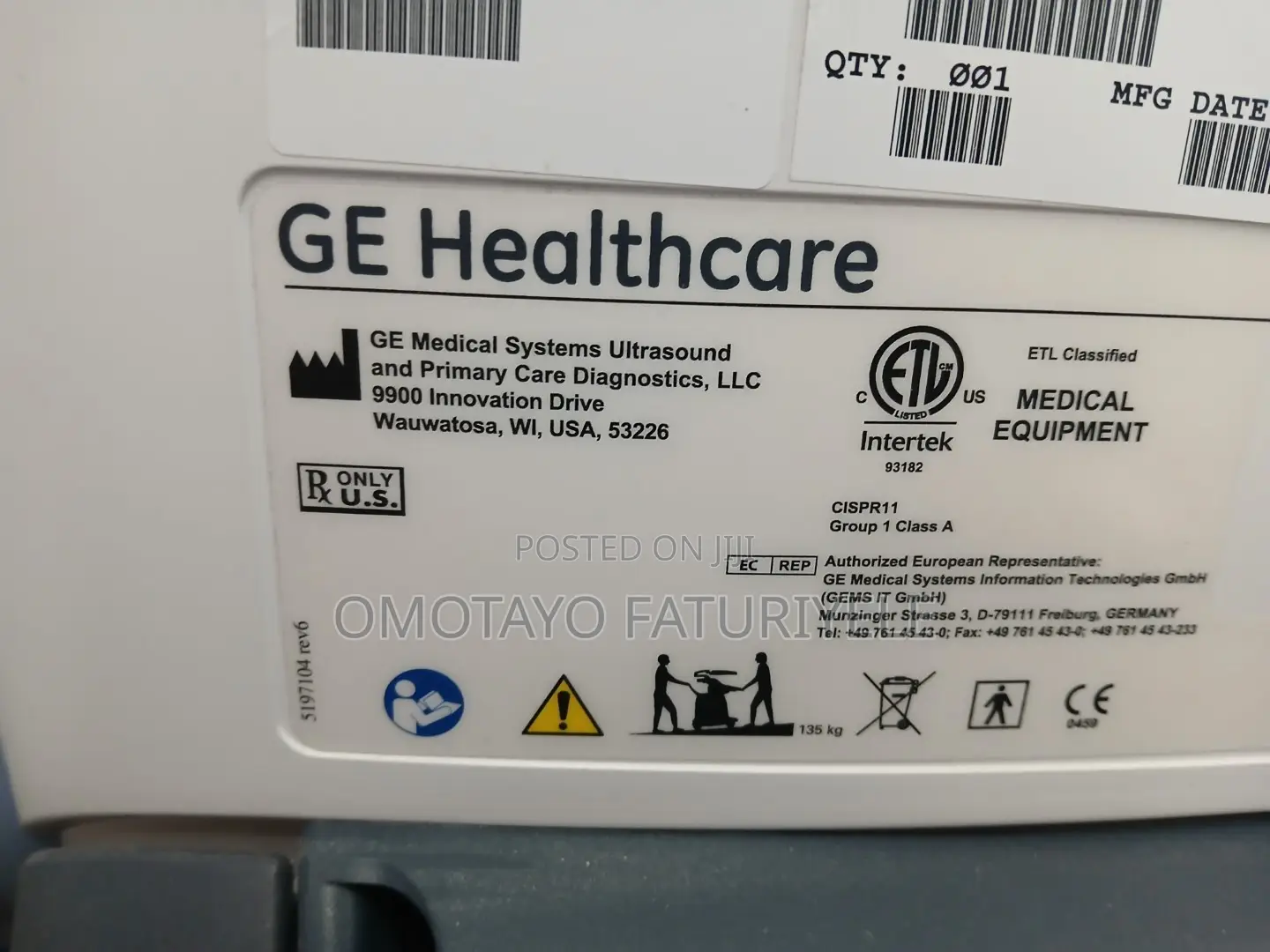 GE Logiq E9 Ultrasound