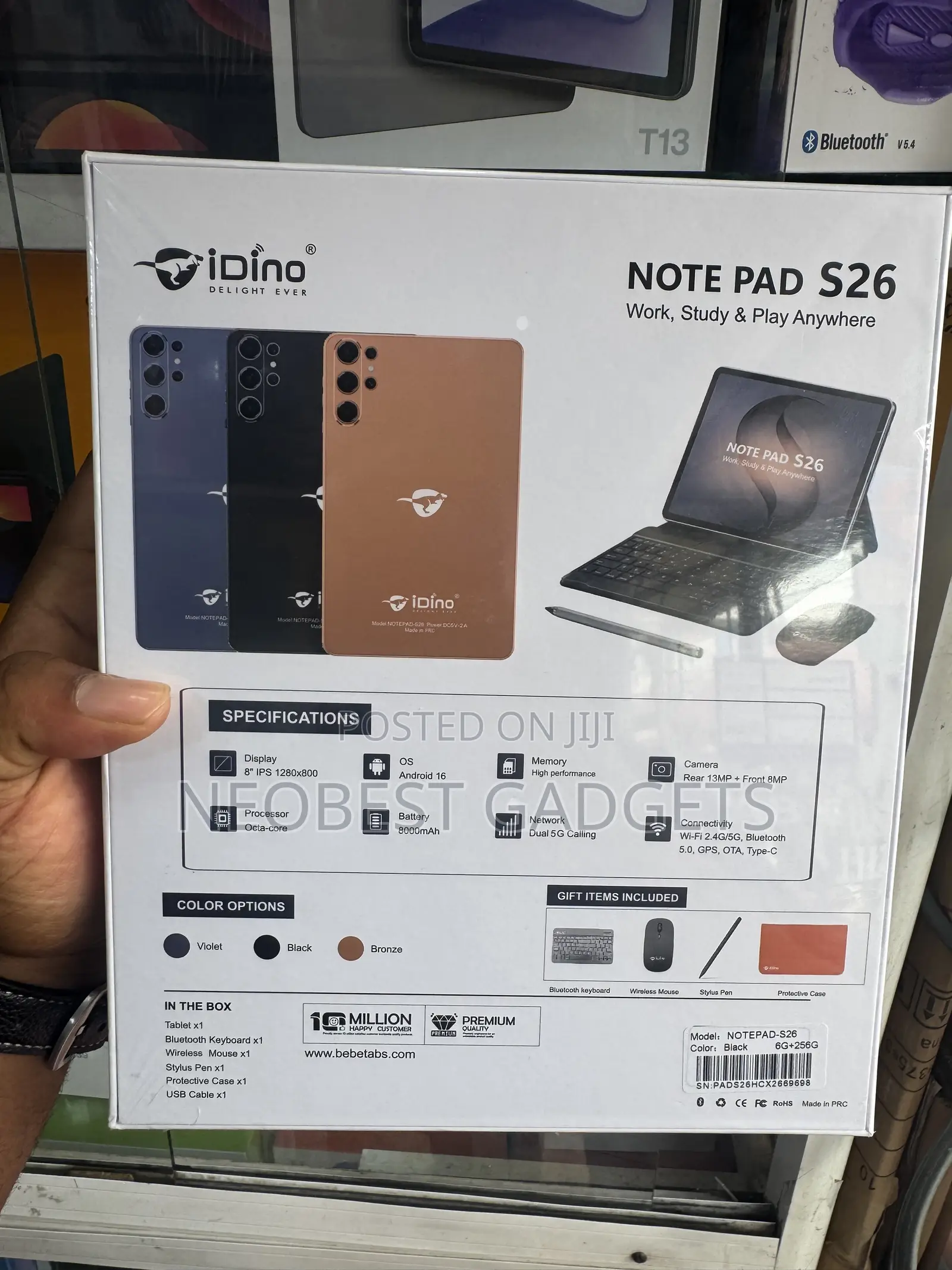 New Idino Notepad-25 256 GB Black