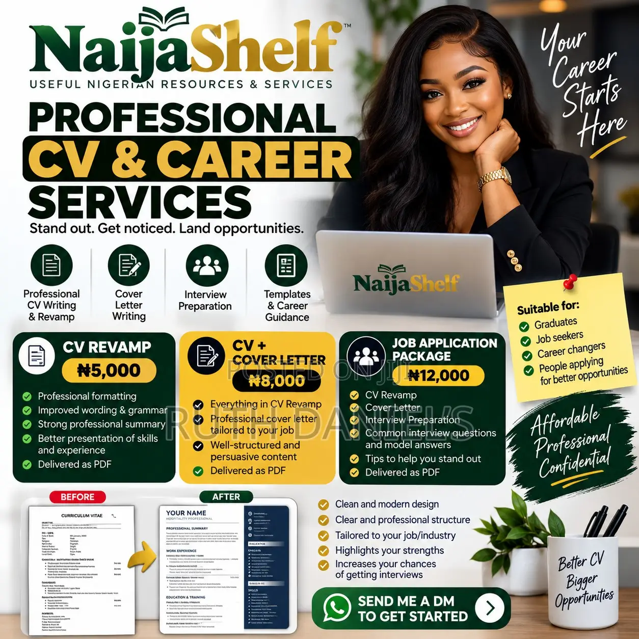 Professional CV Writing, CV Revamp & Cover Letter