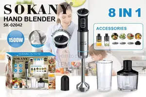 Sokany 8 in 1 Hand Blender - Electric Hand Stick Blender,ETCr