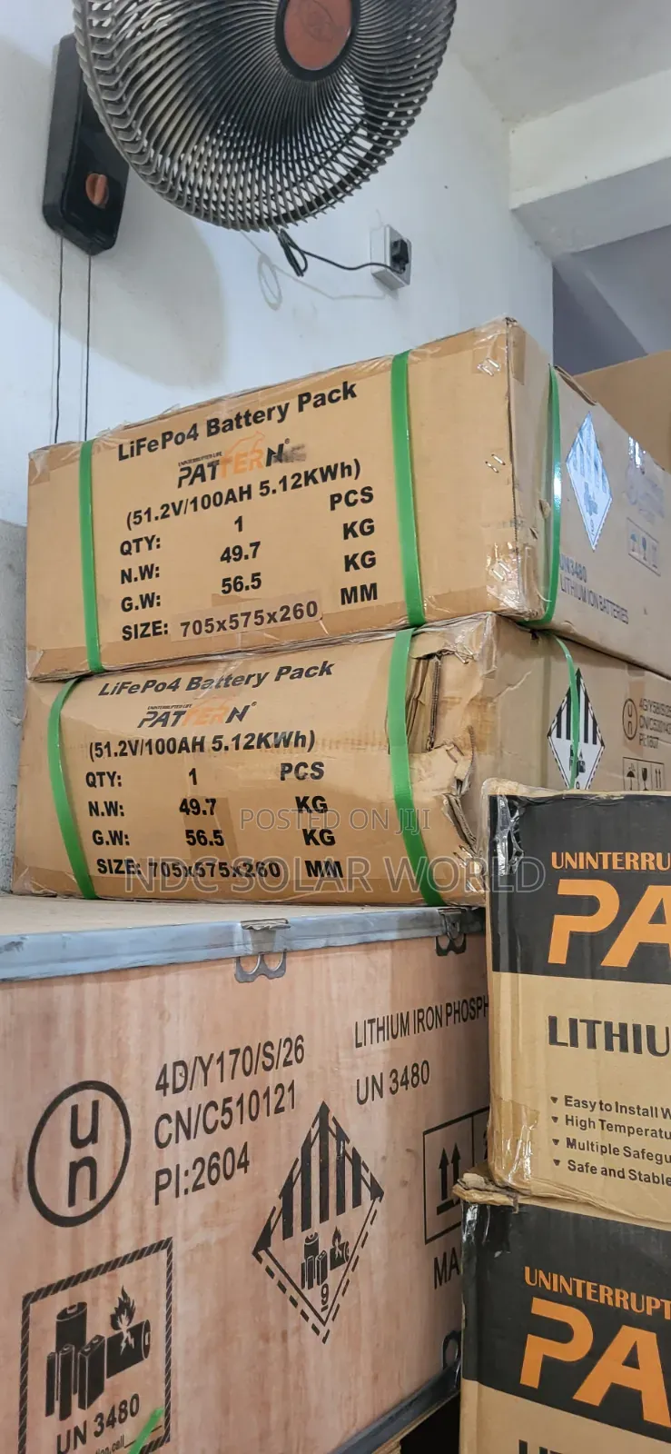 5kw Pattern Lithium Battery 25,6v 100ah