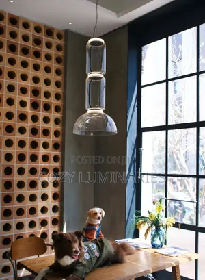 Modern Glass Pendant Light 85cm