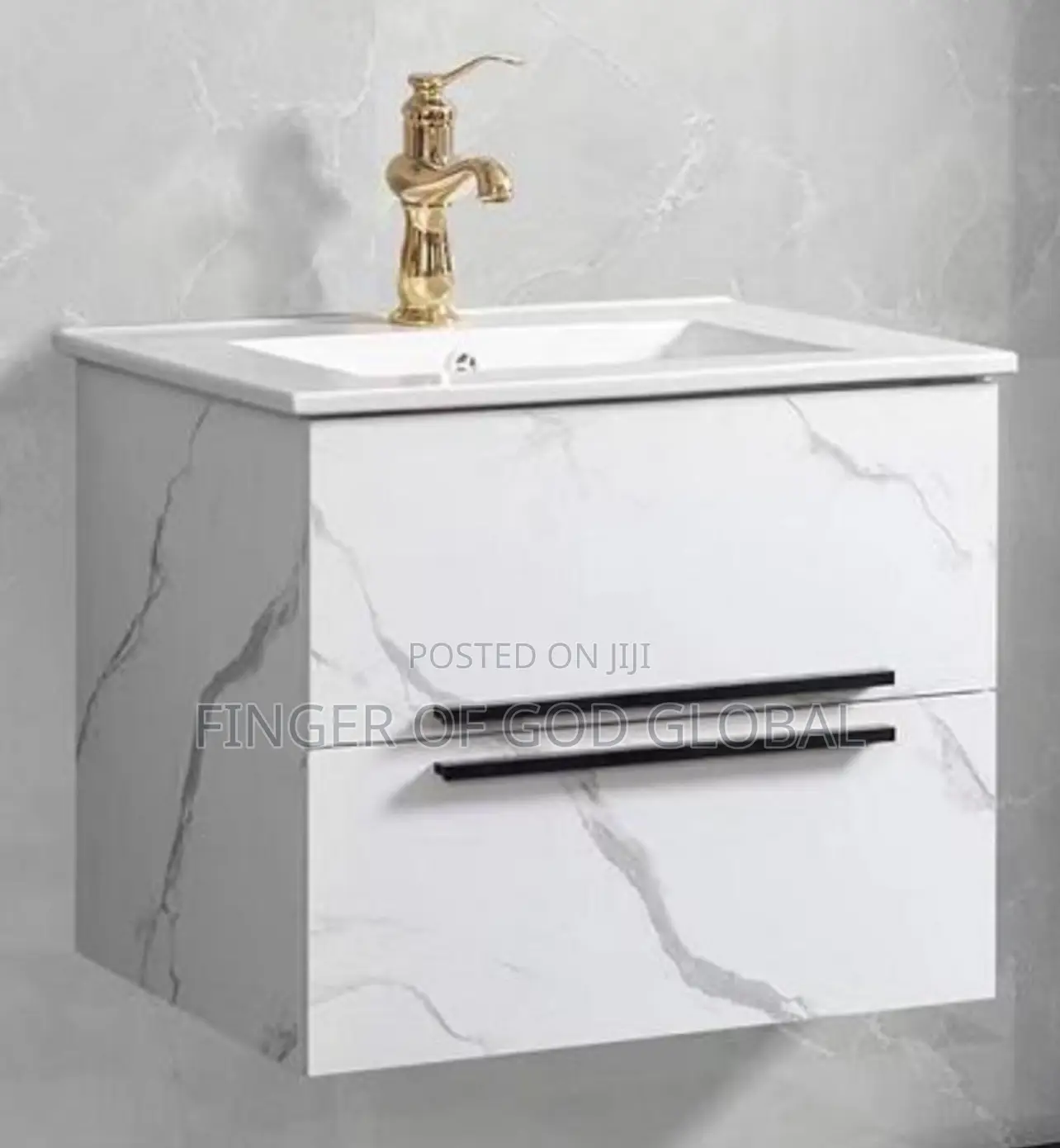 60cm Wall Mounted Wash Hand Basin