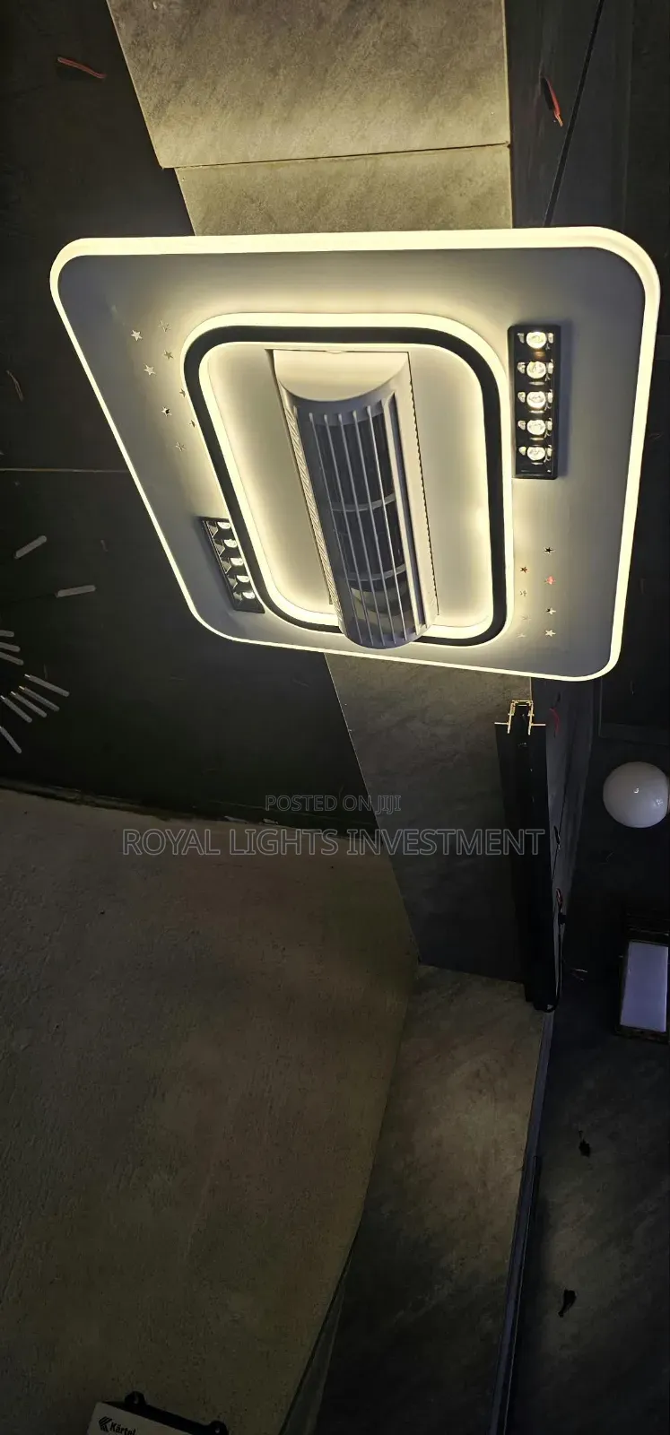 Fan Chandelier With Bluetooth Speaker