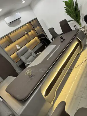 Modern Executives Table, Bookshelf and Super Executive Chair
