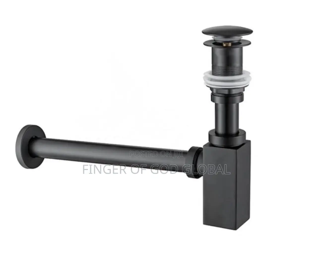 Black Bathroom Sink Drain & P-Trap