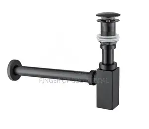 Black Bathroom Sink Drain & P-Trap