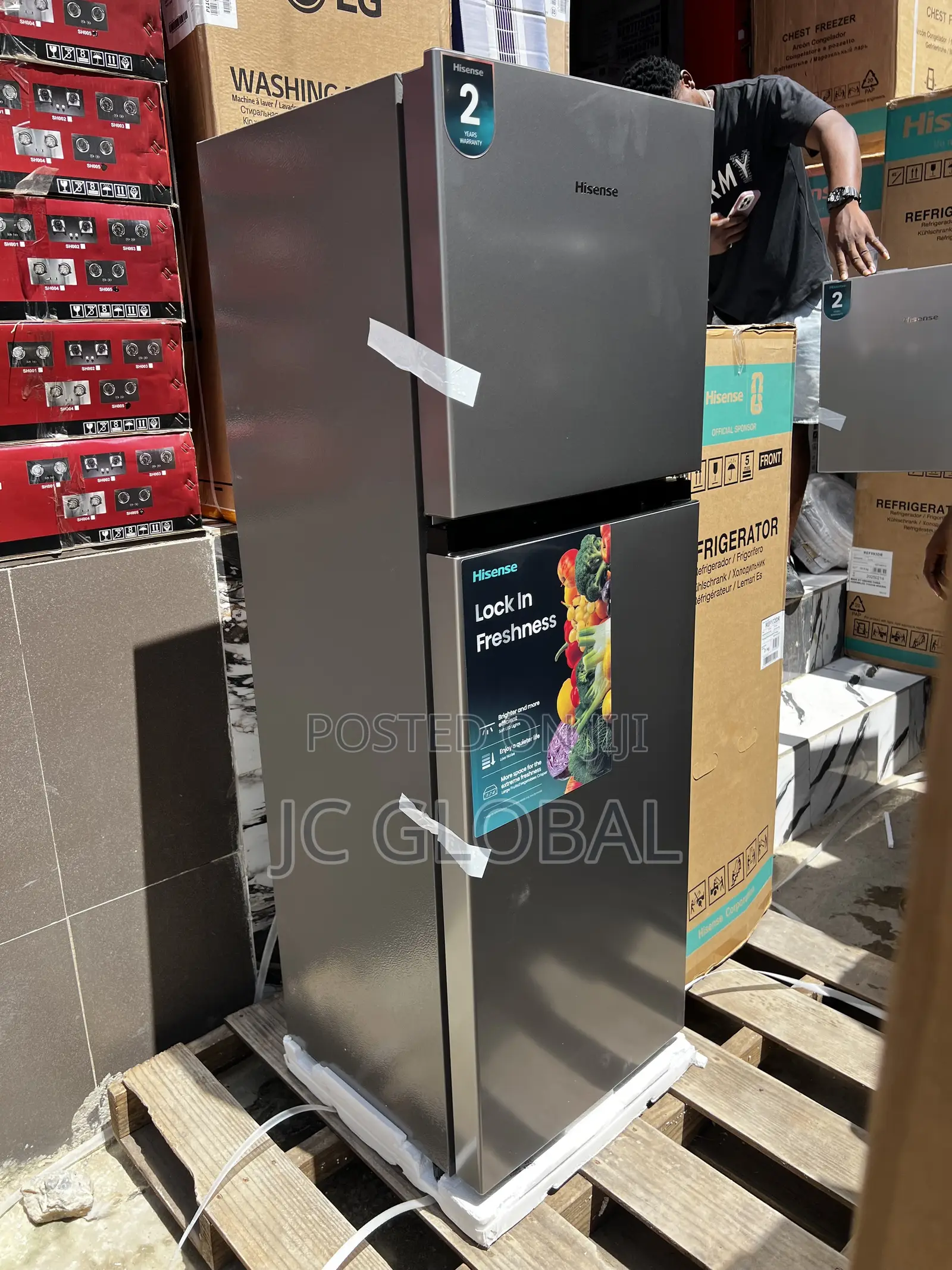 Original Hisense Double Door Refrigerator