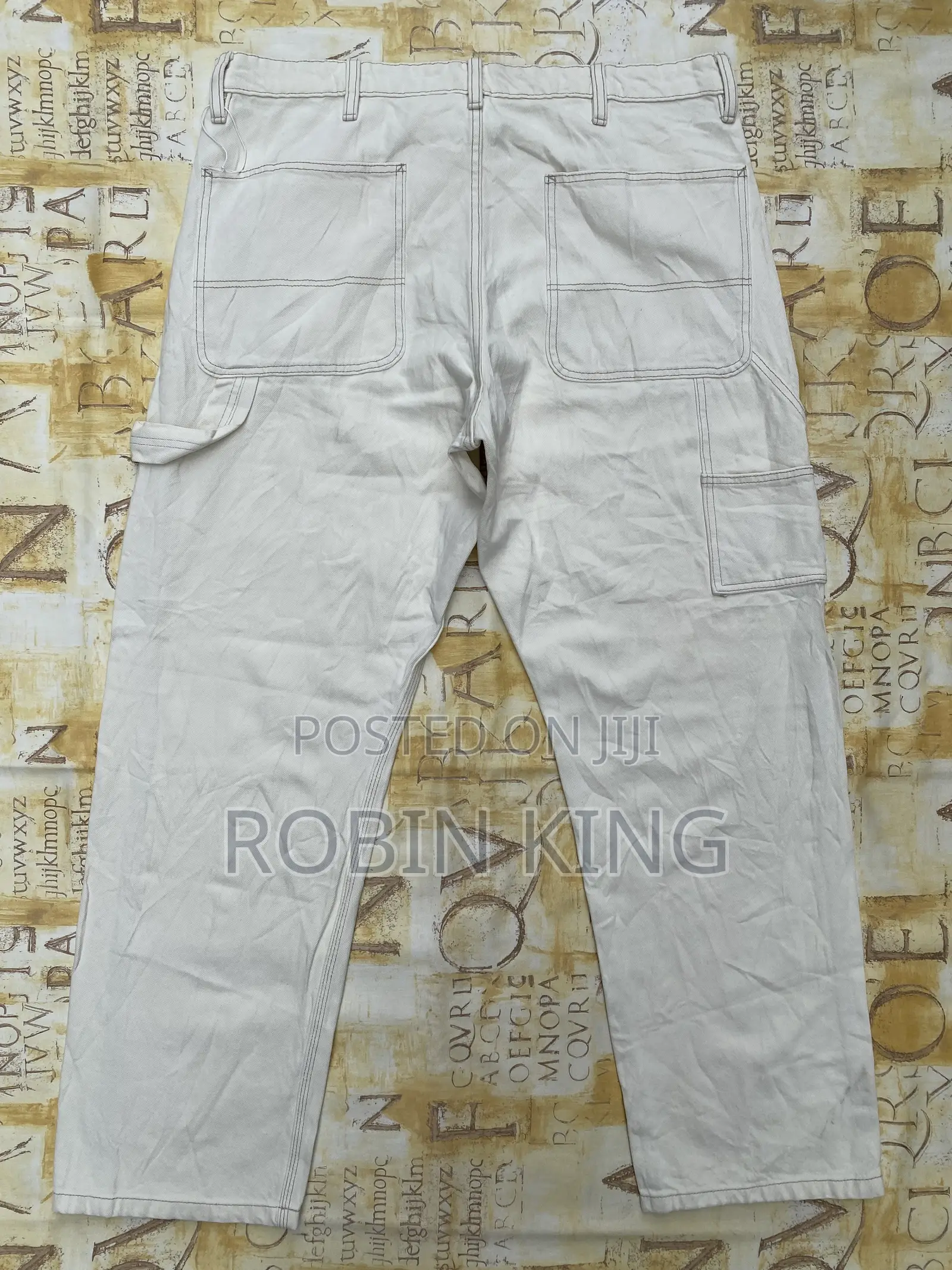 CANDA Men Carpenter Denim Jeans Size W36 L42