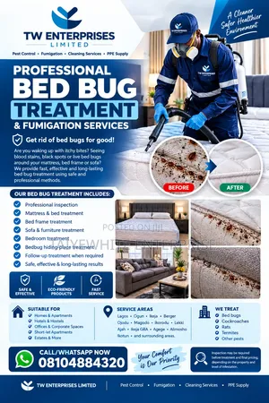 Professional Bed Bug Treatment & Fumigation | Lagos