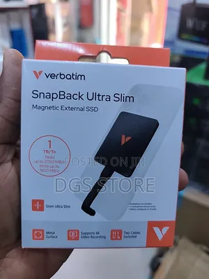 Verbatim Snapback Ultra Slim Magnetic External SSD 1TB 2050mbs