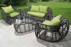 Weave Design Lemon Outdoor Set