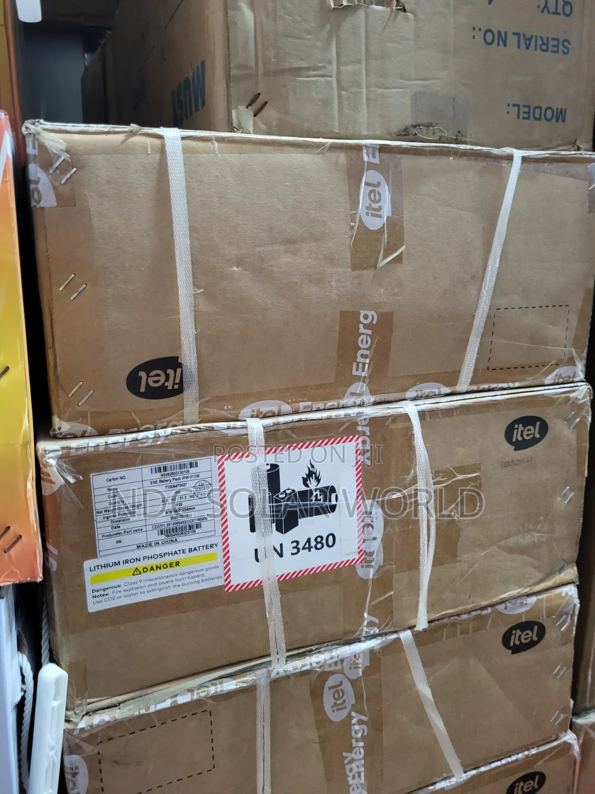 2,5kw Itel Solar Lithium Battery 25,6v