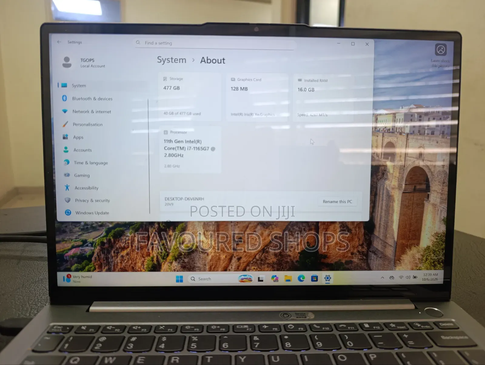Laptop Lenovo ThinkBook 13s Gen 2 16GB Intel Core i7 SSD 512GB