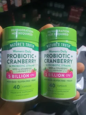 Nature’s Truth Women's Daily Probiotic + Cranberry Dietary Supplement.