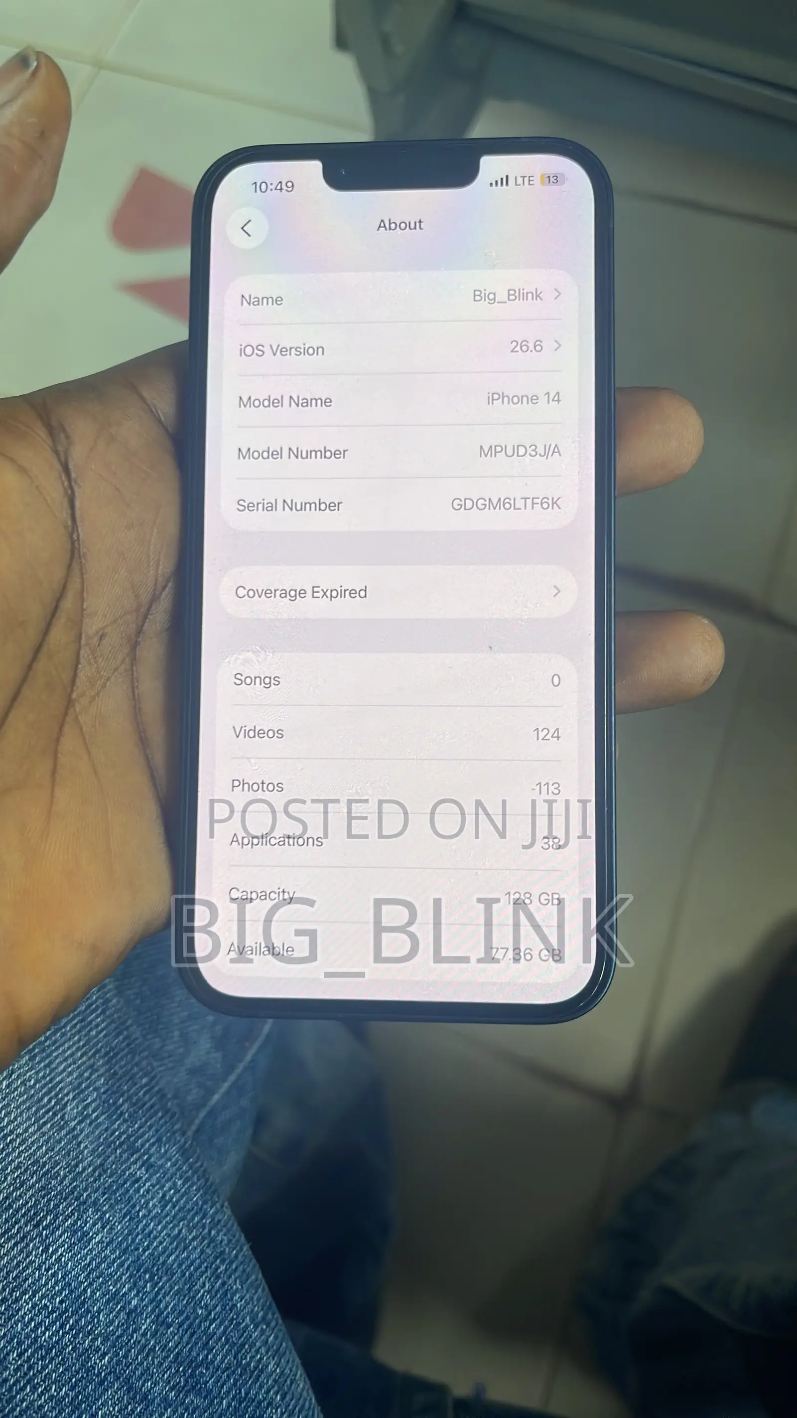 Apple iPhone 14 128 GB Blue