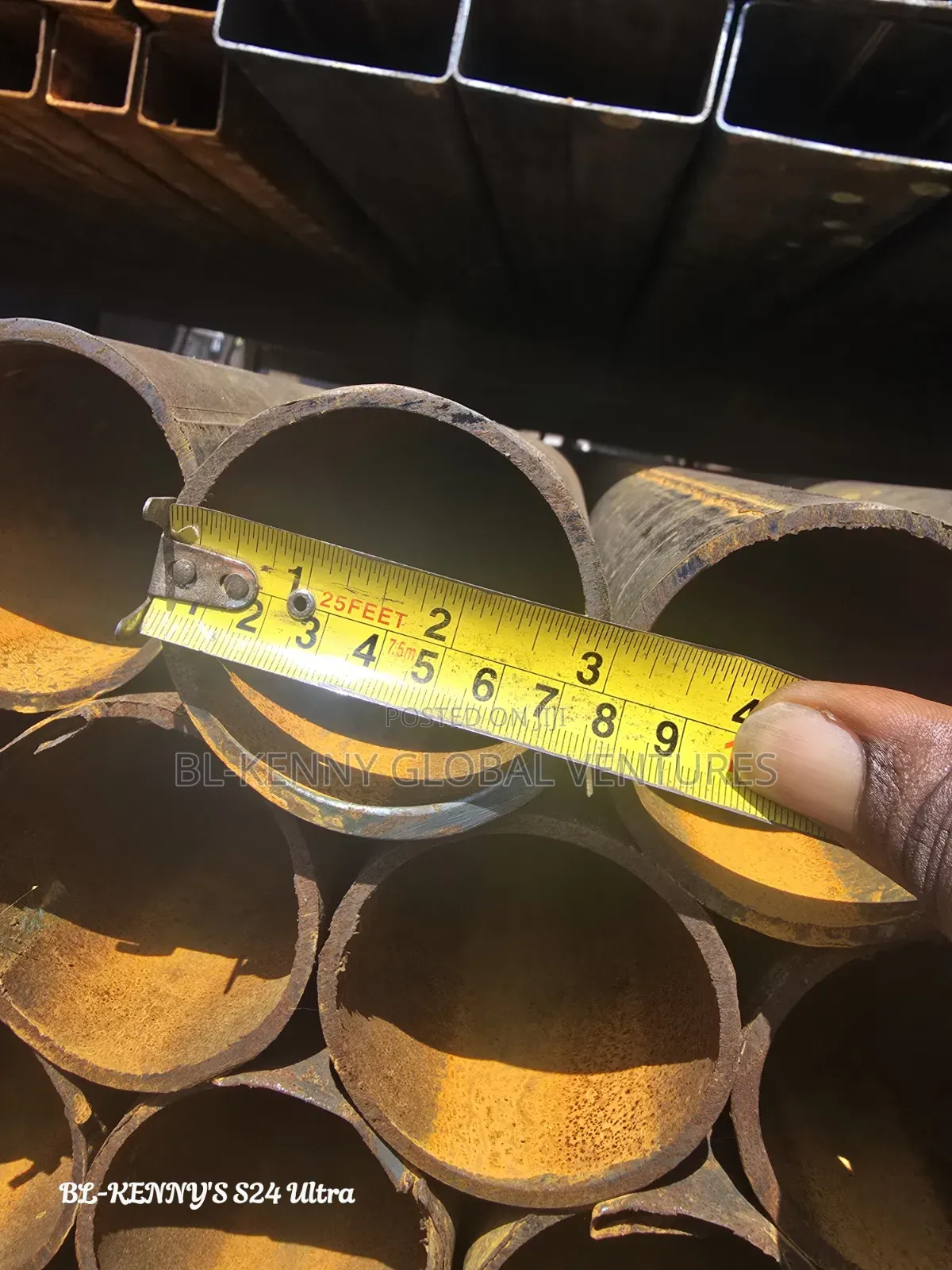 3" by 2mm Round Pipe
