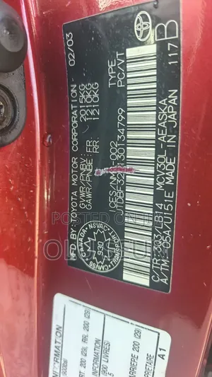 Toyota Camry SE V6 4dr Sedan (3.0L 6cyl 4A) 2003 Red