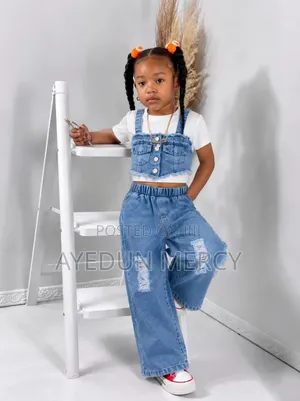 Girls 2pcs Denim Set