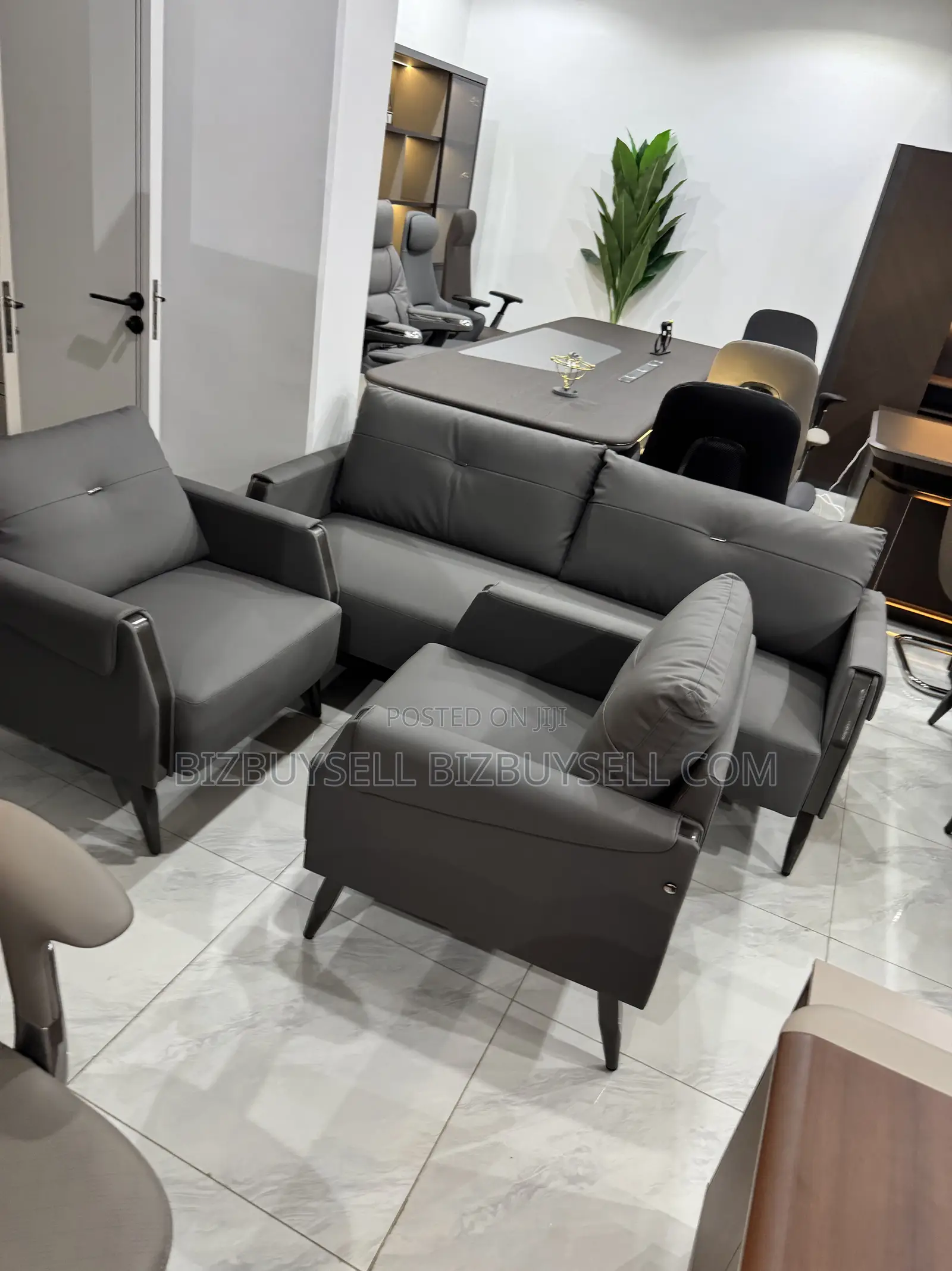 Modern Executive Leather Sofa