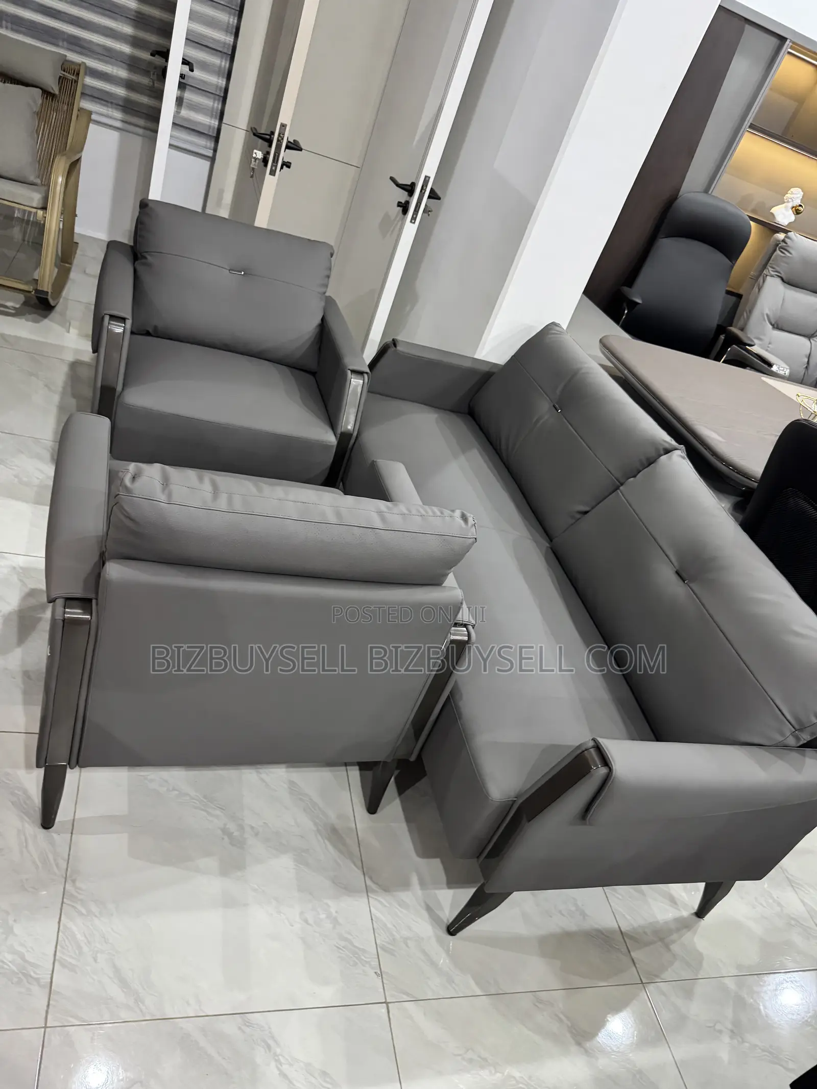 Modern Executive Leather Sofa