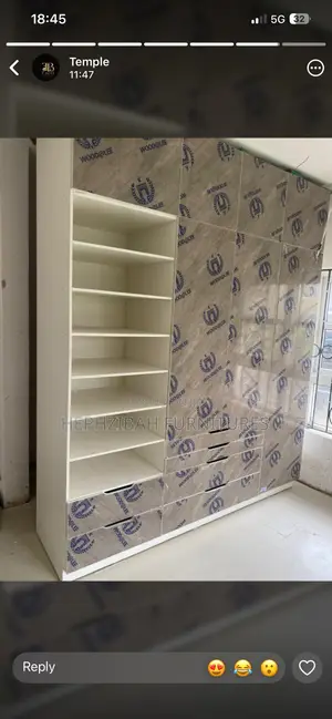 Executive HDF High Gloss Wardrobe With Shoe Rack