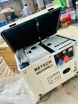 10kva Retech Aircool Diesel Soundproof Generator [Copper Coil 3 Phase]