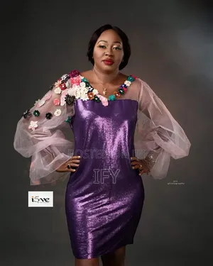 Purple Sequence Gown
