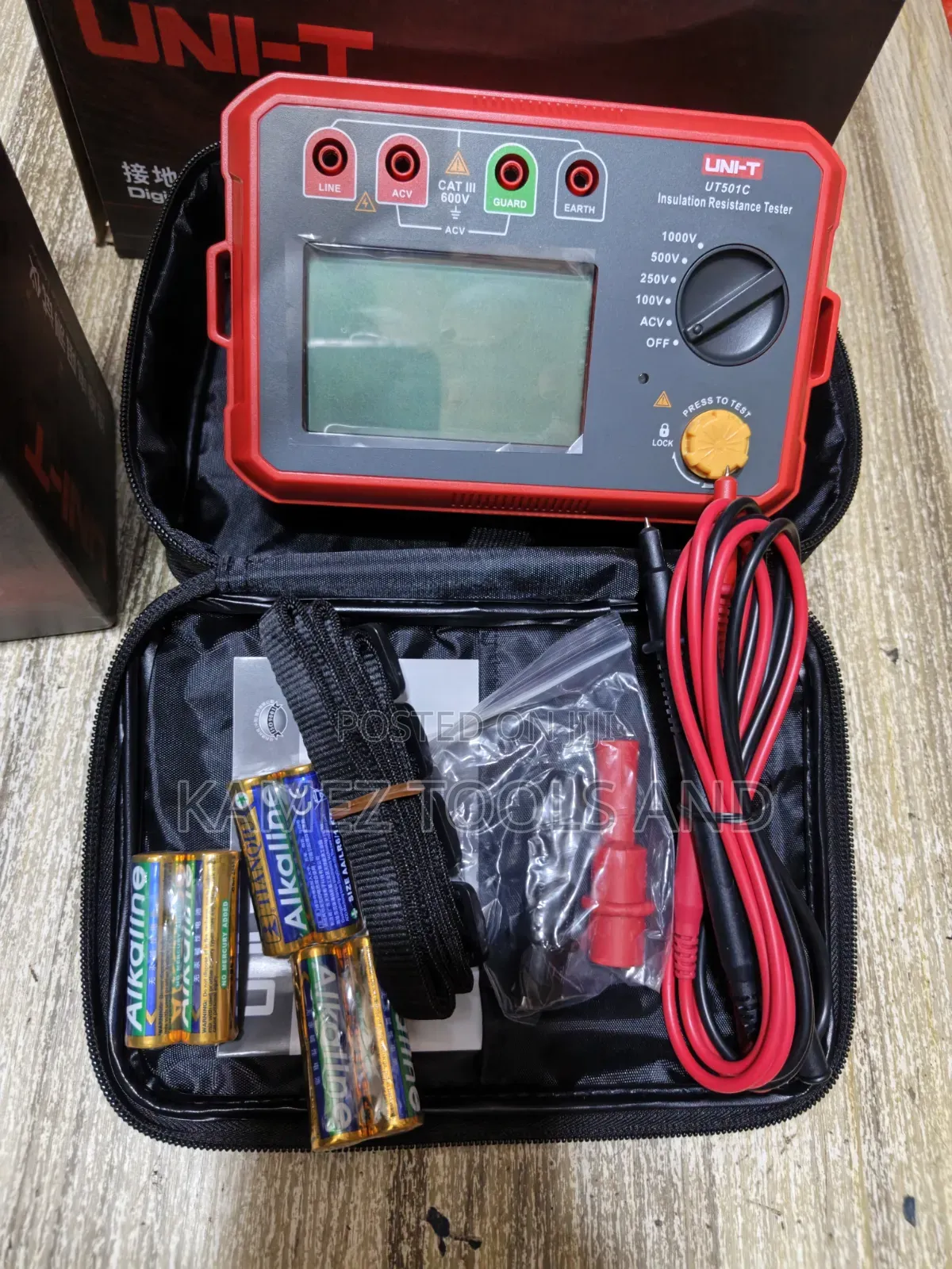 Uni-T Ut501c 1kv Insulation Resistance Tester