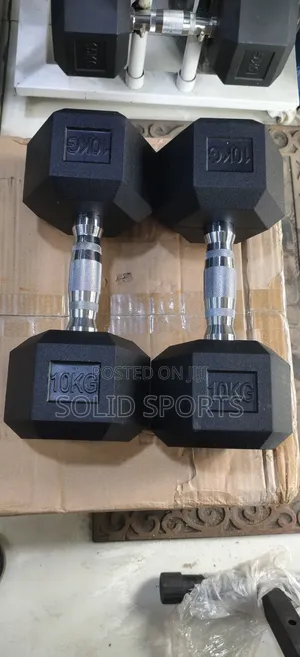 10 Kg Hexagon Dumbbells Brand New